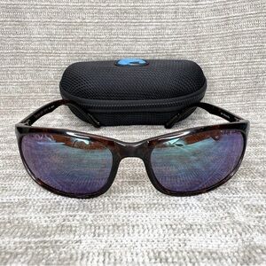 VTG Costa Del Mar Deep Blue DB-10 Sunglasses Tort Frames Polarized Mirrored 580